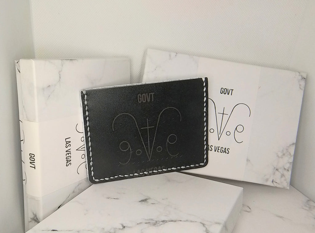 Extra Slim Laser Cut Cardholder Blue Jamaican